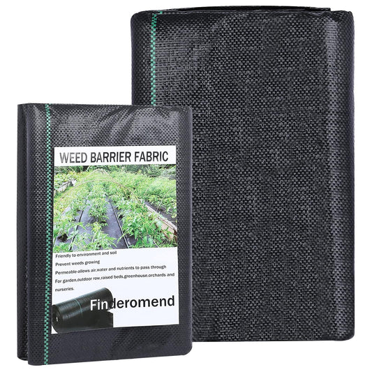 Finderomend Weed Barrier Landscape Fabric, 3FTx50FTLandscape Fabric Ground Cover Heavy-Duty Polypropylene Garden Weed Block Gardening Mat, 3.2ozEasy Setup Commercial Outdoor Weed Mat