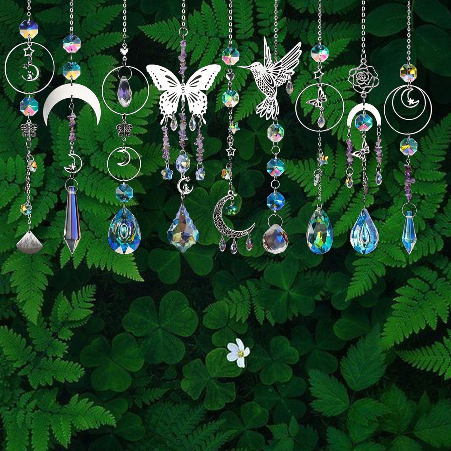 400pcs Sun Catchers Making Supplies Kit,DIY Suncatchers,Crafts and Art for Adults Hanging Prism Sun Catcher with Crystals Rainbow Maker for Indoor Window Home Wedding Garden Christmas Decor