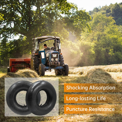 2 Packs 20x8.00-8 Inner Tube with Straight Valve Stem 20x10.00-8, 20x8.00-8 Replacement Tire Tube for Mower, Tractor, Golf Cart, ATVs (2)