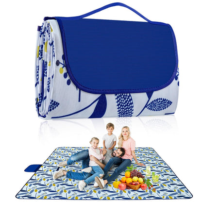 Habaylin Picnic Blanket Large, 79"X79" Waterproof Extra Large Beach Blanket, Foldable Picnic Blanket for Hiking, Party, Camping on Grass Sandproof Handy Picnic Mat