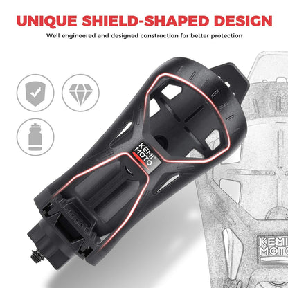 KEMIMOTO ATV Cup Holder, Upgraded Motorcycle Drink Holder Water Speaker Mount with 0.6”-1.56” Metal Clamp for All Terrain Vehicles Vehicle Bike Boat Stroller Walker Wheelchair Scooter Golf Cart