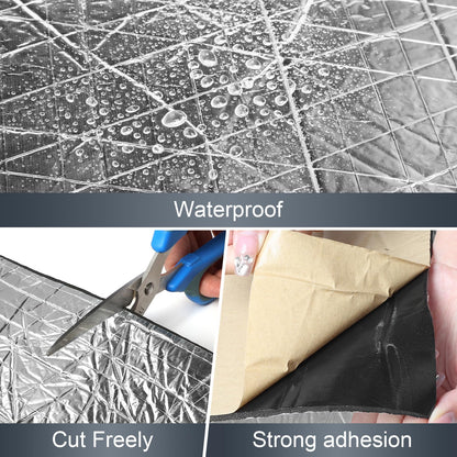 Storystore 394 (10 mm) mil 10.8 sqft Heat Sound Deadening Insulation Mat, Car Sound Deadening Material, Sound Deading Material for Cars (39"(W) x 40"(L) x 3/8"(T))