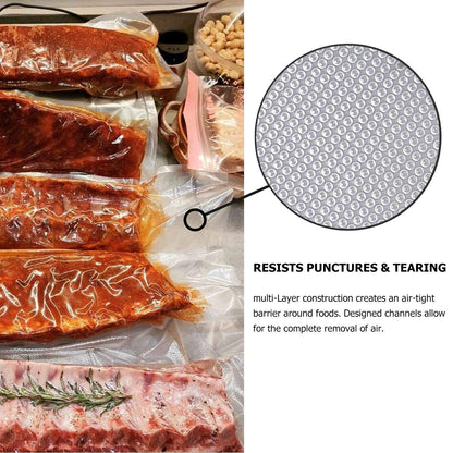 BoxLegend Vacuum Sealer Bags 11''x50' (2 Pack), Food Saver Bags Rolls, Sac Sous Vide Alimentaire, Commercial Grade Vacuum Seal Bag for Meal Prep, BPA Free, Heavy Duty (100 Feet)