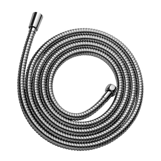 OFFO Shower Hose, 3.0m Kink Free Stainless Steel Shower Hose Attachment Electroplating Handheld Shower Head Hose Flex Hoses Extension with Brass Insert & Nut for Pet Bathing Cleaning, Chrome