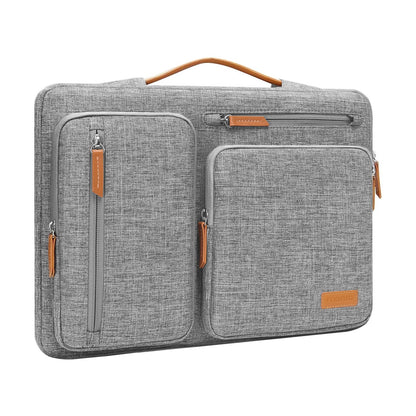 MOSISO 360 Protective Laptop Case 13 inch, 13 inch Laptop Sleeve Compatible with MacBook Air M5 M4 M3 M2 M1 2026-2018/Neo/Pro M2 M1, Side Open Carrying Case with 4 Zipper Pockets&Handle, Gray