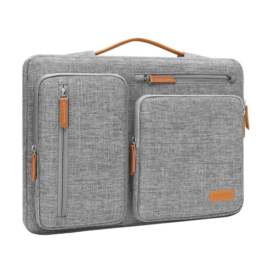 MOSISO 360 Protective Laptop Case 13 inch, 13 inch Laptop Sleeve Compatible with MacBook Air M5 M4 M3 M2 M1 2026-2018/Neo/Pro M2 M1, Side Open Carrying Case with 4 Zipper Pockets&Handle, Gray