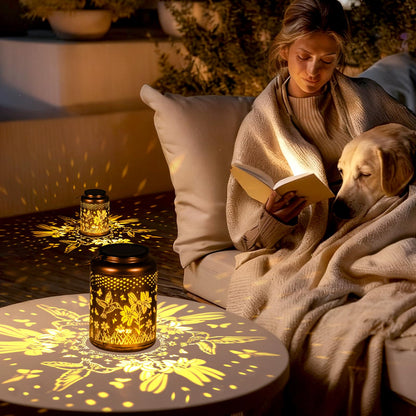 Hummingbird Solar Lanterns Outdoor Garden Decor, Waterproof Solar Lights Outdoor, Hanging Metal LED Patio Lights Garden Decoration Gift for Backyard, Yard, Landscape, Lawn, Pathway. Gifts for Woman.