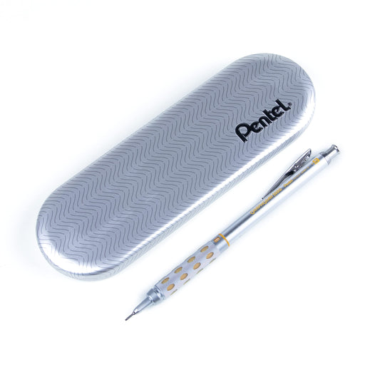 Pentel GraphGear 1000 Premium Mechanical Drafting Pencil with Gift Box, Rectractable, For Students, Architects, Engineers, Artists, 0.9mm Bold Point, Yellow Barrel, PG1019-G-BX, 1 Pack