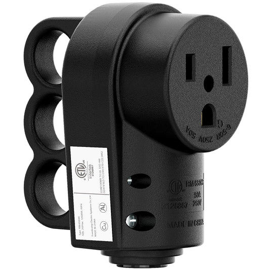 Nema 6-50R 50Amp 250V Female Welder Receptacle, 50A 250V Welder 3-Prong Female, ETL Listed 50A Welder Socket