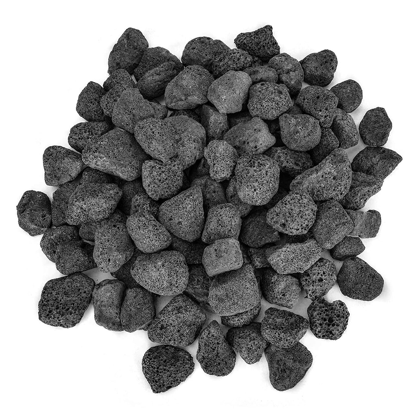 Stanbroil 10 Pounds Black Lava Rock Granules, Decorative Landscaping for Fire Bowls, Fire Pits, Gas Log Sets, Indoor or Outdoor Fireplaces (3-5 CM)
