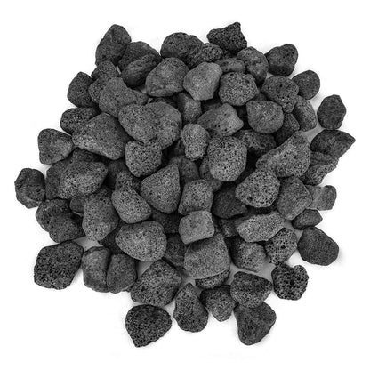 Stanbroil 10 Pounds Black Lava Rock Granules, Decorative Landscaping for Fire Bowls, Fire Pits, Gas Log Sets, Indoor or Outdoor Fireplaces (3-5 CM)