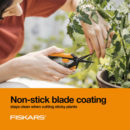 Fiskars Non-Stick Softgrip Micro-Tip Pruning Snip
