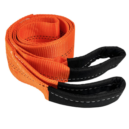 HFS (R) Tree Saver, Winch Strap, Tow Strap 30,000 Pound Capacity (Orange, 3INCHX8FT)