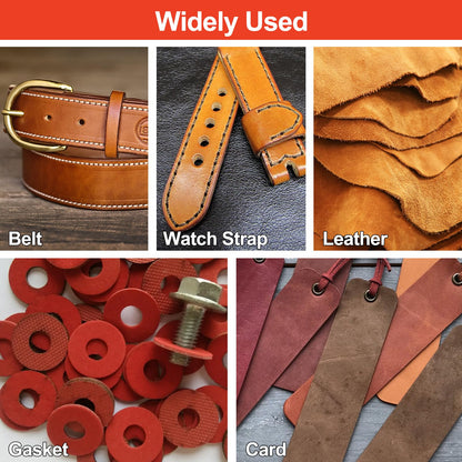 Spurtar 12 PCS Steel Hollow Leather Punch Set 1/8''-3/4'' Heavy Duty Round Hole Punch Set Leather Hole Tool for Watch Cloth Belt Gaskets w/Storage Bag