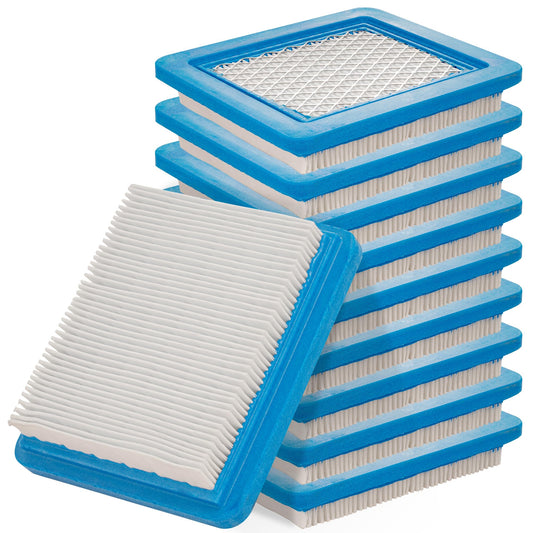BlueStars 10 packs 491588S Air Filter - For 491588 399959 625-675 Troy-Bilt TB110 TB230 TB210 725ex 675ex 625e 625-675 Toro 20332 Craftsman 33644 Push Lawn Mower Flat Air Cleaner Cartridge 3.5-6.5 HP