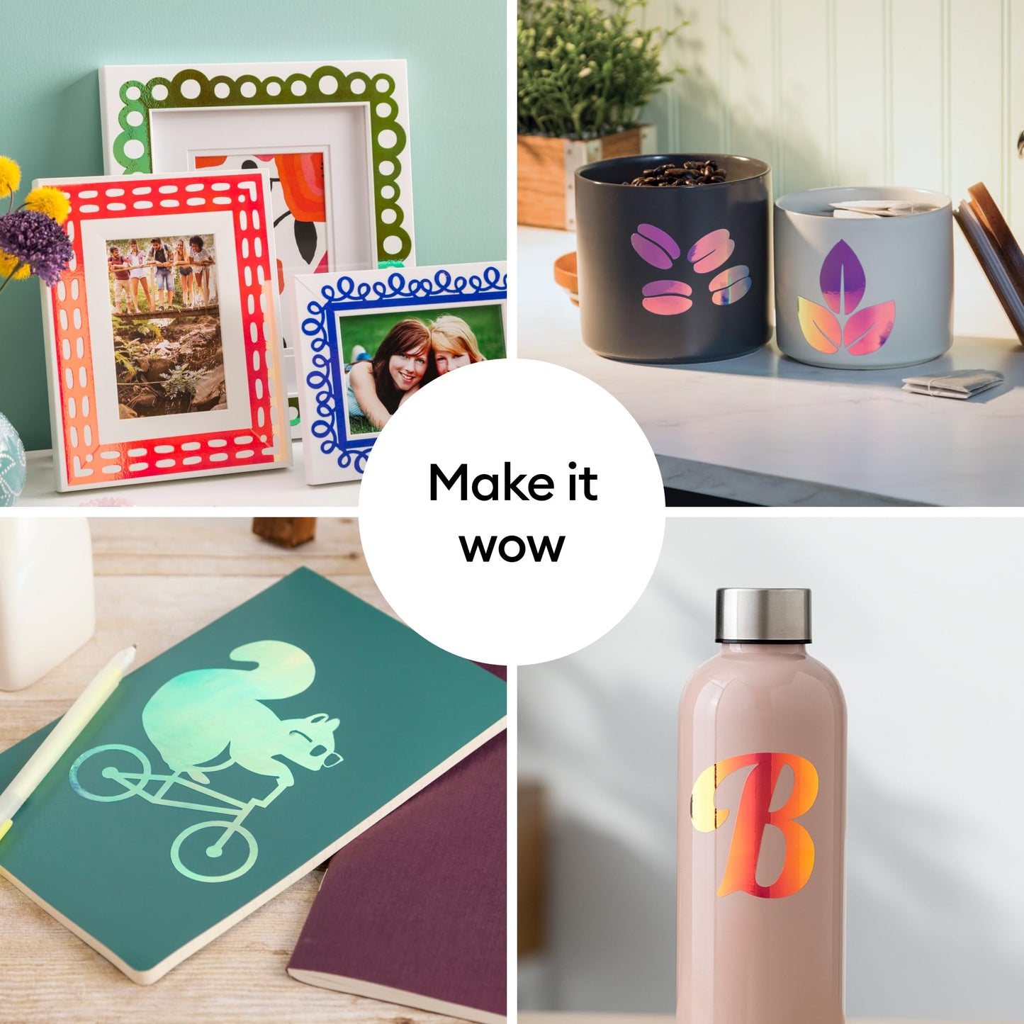 Cricut® Holographic Vinyl – Permanent, Mythical Sampler - 12 in x 12 in (10 ct)