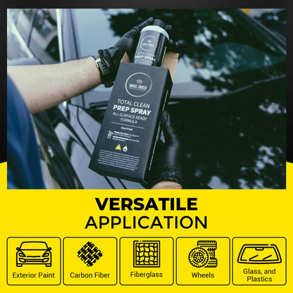 Magic Shield Prep Spray – New 75% Formula | Ideal for Ceramic Coating Prep | Wax & Grease Remover for Auto Detailing | Ultimate Surface Cleaner - 16oz