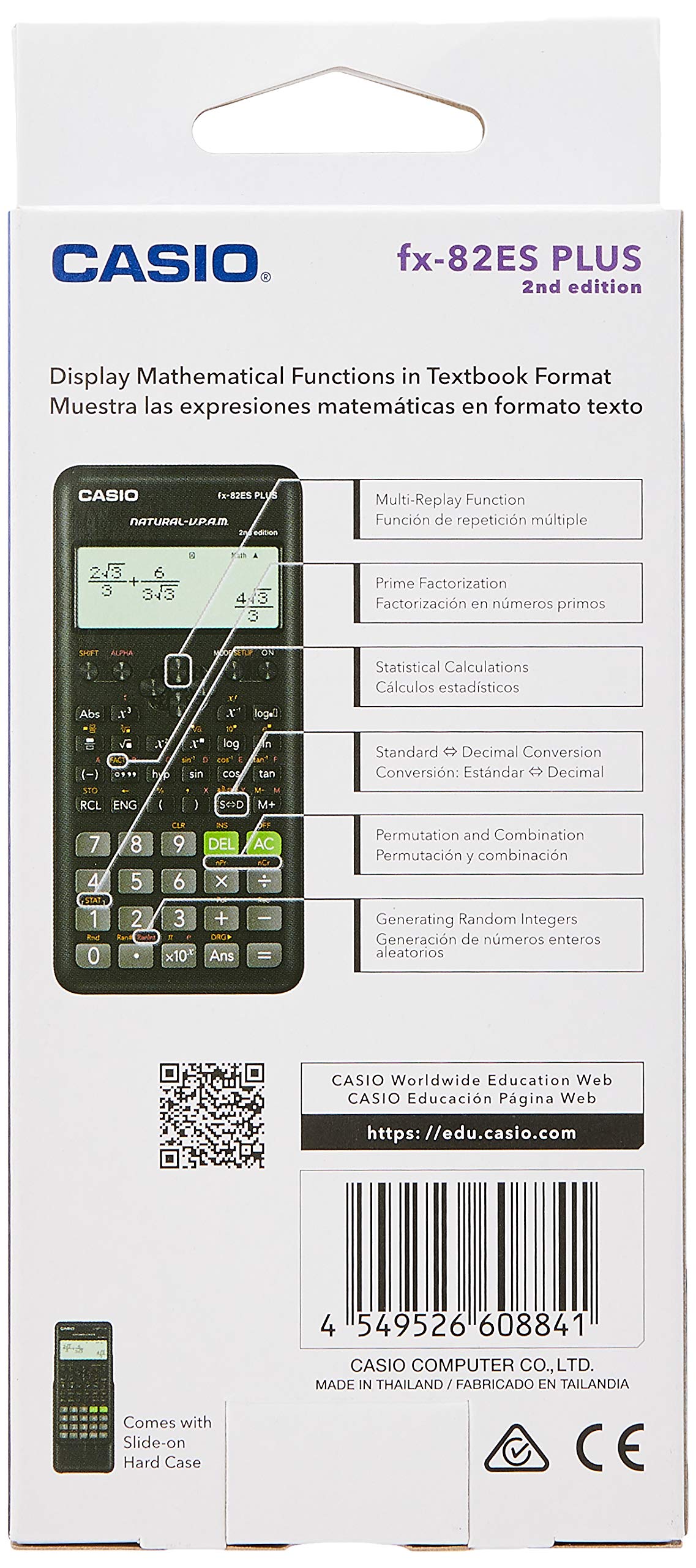 Casio 2Nd Edition 252 Functions Non-Programmable Scientific Calculator