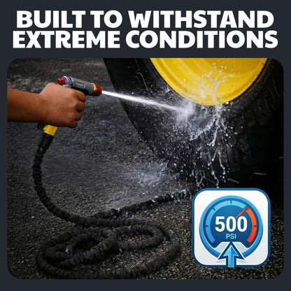 X-Hose Pro Expandable Garden Hose 25Ft, Heavy Duty Lightweight Retractable Water Hose, Flexible Hose, Weatherproof, Crush Resistant Solid Brass Fittings, Kink Free Expandable Hose as Seen on TV
