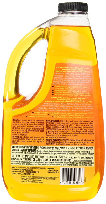 Armor All 11322G Ultra Shine Wash and Wax, 1.89L
