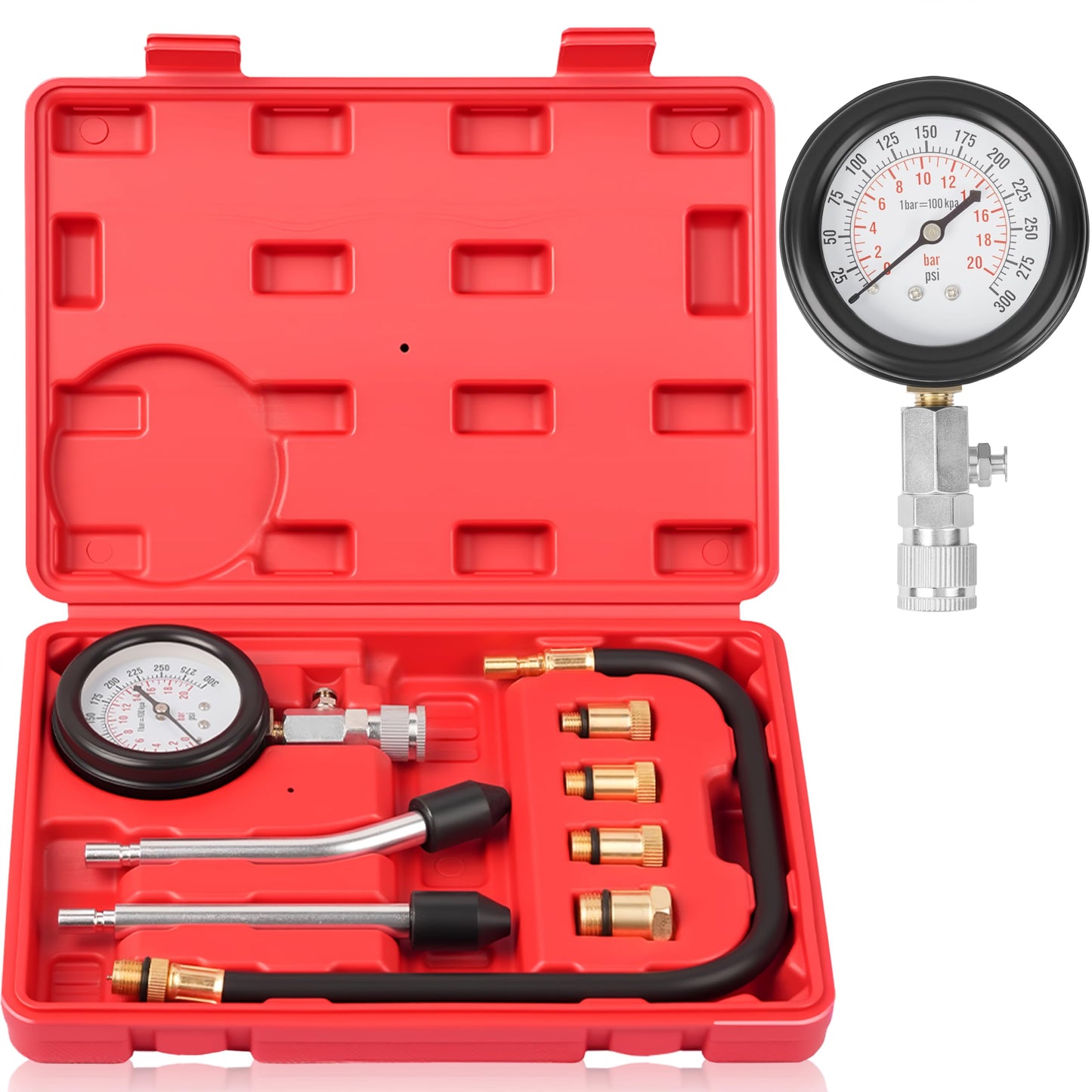 DAYUAN Professional Petrol Engine Compression Tester Kit Set for Automotives and Motorcycles