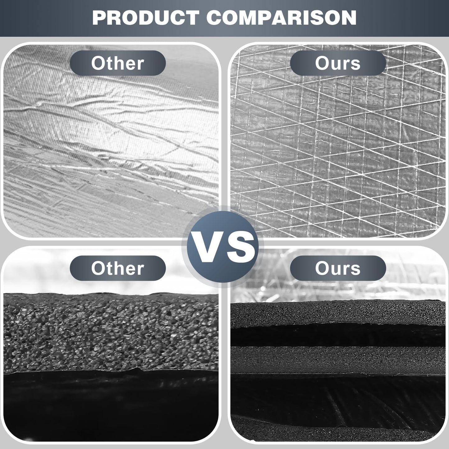 Storystore 394 (10 mm) mil 10.8 sqft Heat Sound Deadening Insulation Mat, Car Sound Deadening Material, Sound Deading Material for Cars (39"(W) x 40"(L) x 3/8"(T))