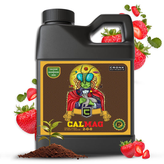 Cronk Nutrients CalMag 2-0-0 - Calcium, Magnesium and Iron Plant Fertilizer – Compatible with Soil, Soilless and Hydroponic Garden – Correct Common Deficiencies for Indoor & Outdoor Plants - 1L