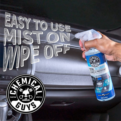 Chemical Guys Total Interior Cleaner & Protectant, Safe for Cars, Trucks, SUVs, Motorcycles, RVs & More, 473 ml (2 Pack), Fresh Scent