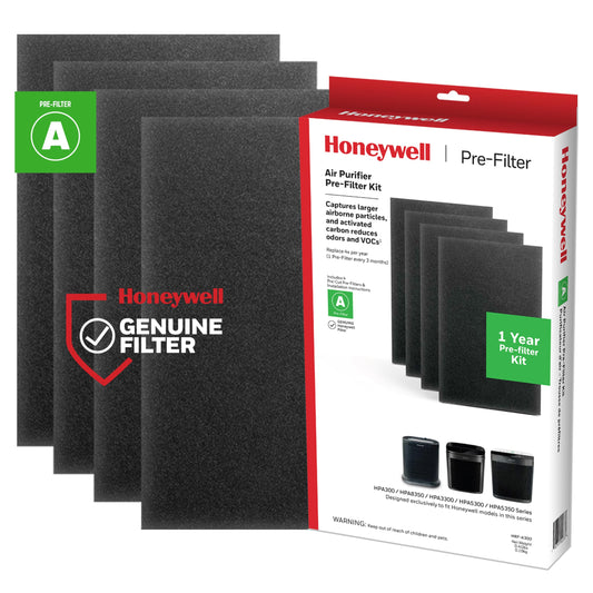 Genuine Honeywell HRF-A200 1 Year Pre-Filter Kit for Large Room HPA200 Series HEPA Console Air Purifiers