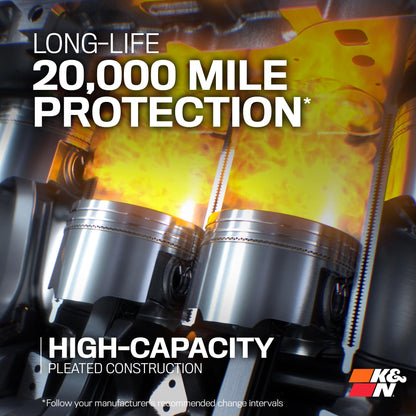 K&N Premium Oil Filter: 20,000 Mile Engine Protection, High Capacity/High Efficiency: Compatible with 2014-2020 JEEP/RAM: (See Product Description for Select Models) HP-7042