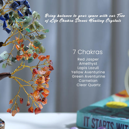 Chakra Tree, Crystals, Home Decor, House Warming Gifts New Home, Bonsai Tree, Office Decor, Gift for Women, Crystals and Healing Stones, Birthday Gifts for Women