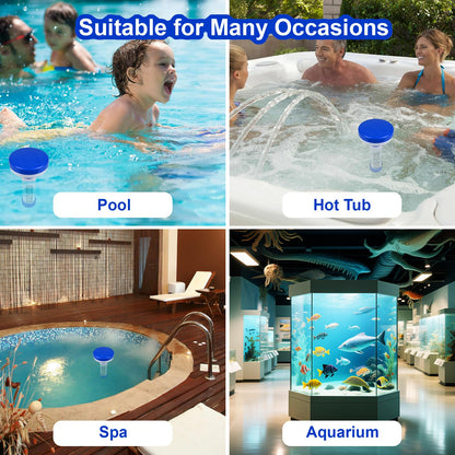 Pool Chlorine Puck Floater - Premium Floater Dispenser for 1-1.3'' Chlorine or Bromine Tablets, Flow Control from 0 to 13, 7.9in Mini Bromine Dispenser for Pool, Hot Tub, Spa