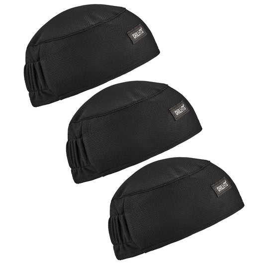 Ergodyne Unisex Adult 3-pk Cap, Black, One Size US