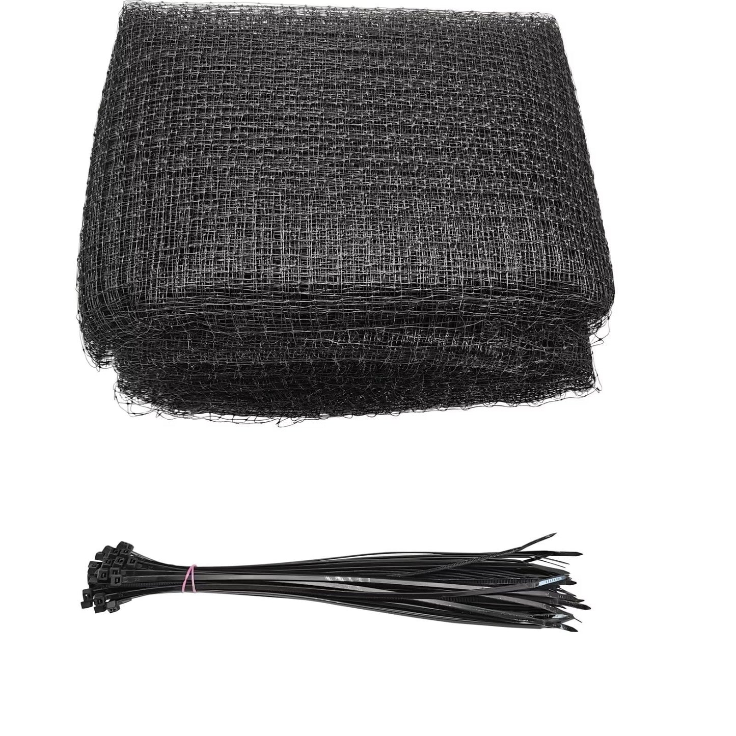 Garden Netting, 13.1 X 32.8ft Bird Netting, Reusable Garden Mesh Protect Plants Vegetables Fruits Flowers Ponds Against Bird Animals and Pests, with 50Pcs Cable Ties (4 * 10M)
