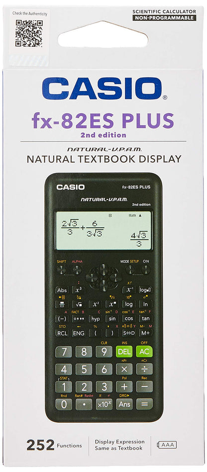 Casio 2Nd Edition 252 Functions Non-Programmable Scientific Calculator