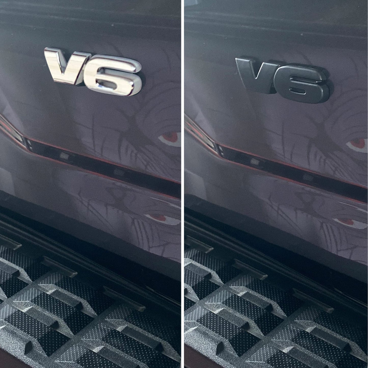 LEERLY Blackout Emblem Overlays Compatible with Tacoma 2016 2017 2018 2019 2020 2021 2022 2023 2024 2025 Badge Emblems Overlays with Strong 24091301 Adhesive Matte Black 3Pcs