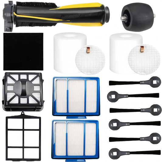 Replacement Parts Accessories for Shark IQ Series R101AE (RV1001AE) R101 (RV1001) RV1001AEC filterAV970 AV993 AV992 Vacuum Cleaners Roller Brush Side Brush HEPA Filters Foam Felt Filter Wheel
