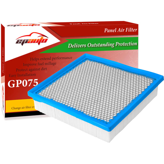 EPAuto GP075 (CA10755) Engine Air Filter, Replacement for Lexus RX350, Toyota Camry, Sienna, Highlander, Jeep Grand Cherokee, Dodge Durango – Fits V6 Engines (2010–2024)