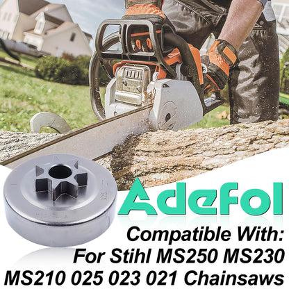 Adefol .325"-7T Clutch Drum Worm Gear Felling Dog Screw for Stihl 021 023 025 MS230 MS250 MS 230 250 Chainsaw Replacement Parts 1123 640 2074