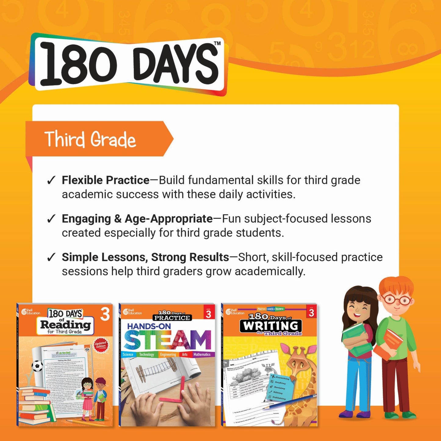 180 Days™: Math for Third Grade: Practice, Assess, Diagnose