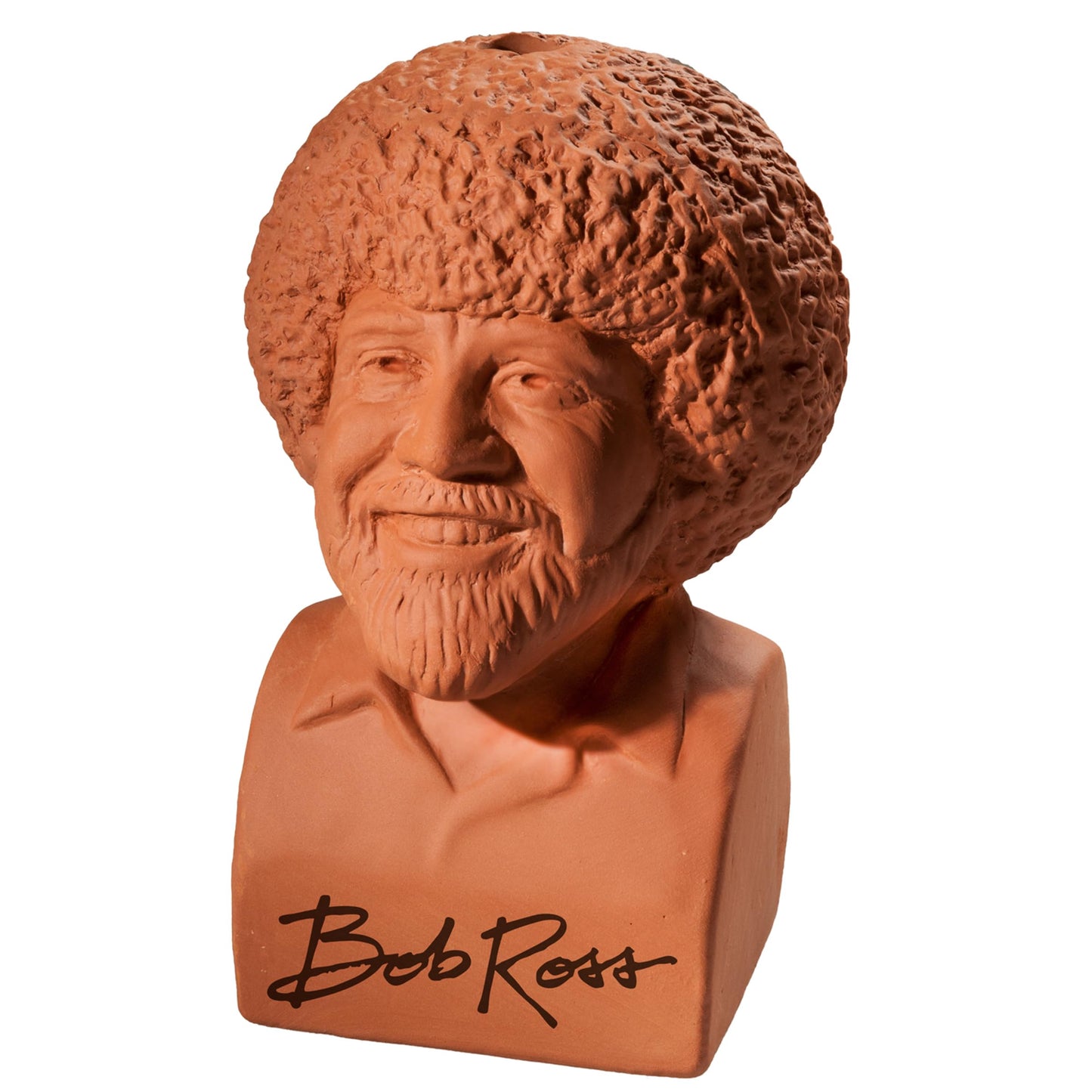 Chia Pet Bob Ross, The Joy of Painting, Decorative Pottery Planter, Easy to Do and Fun to Grow, Novelty Gift, Perfect for Any Occasion