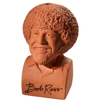Chia Pet Bob Ross, The Joy of Painting, Decorative Pottery Planter, Easy to Do and Fun to Grow, Novelty Gift, Perfect for Any Occasion