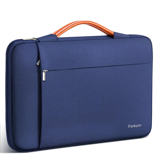 Ferkurn Laptop Case Sleeve Cover Chromebook Case Compatible with Macbook Air/Pro, ipad, Surface Pro, Acer, HP, Dell, ASUS, Lenovo, Waterproof Laptop Case for Men Women, Blue, 14 inch