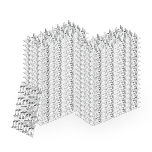 MOZCORN 30 Pcs Truss Plates 2x4, Pronged Truss Mending Plate with Staggered Nail Teeth, Anti-Rust Mounting Brackets for Wood Connection, 1MM Thickness Galvanized Steel