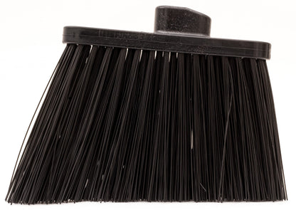 Sparta Sweeper Broom – 12 Inch Angled Outdoor Broom Head with Durable Polypropylene Bristles, Standard Thread Compatible for Home Garage or Kitchen Cleaning, Black