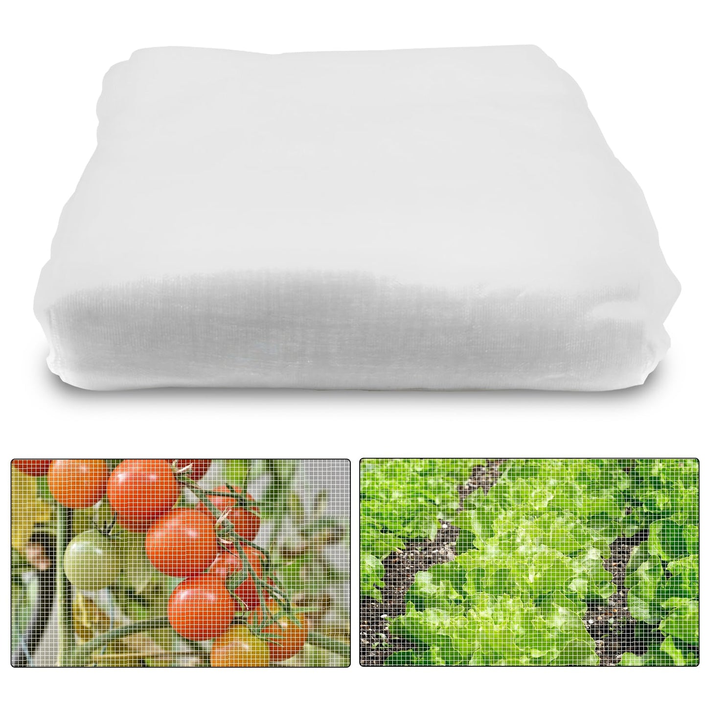 Garden Insect Netting, Fine Mesh Garden Mosquito Bug Net for Vegetables, Flowers, Fruits, Plants (10 x 50FT)