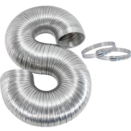 Eastman 69028 Semi-Rigid Aluminum Dryer Duct, silver