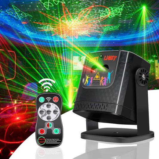 DJ Disco Ball Party Lights - Portable Sound Activated Remote Controlled Strobe Stage Light, Valentine's Day Gift for Her/Him, USB Powered Multi-Color LED Light for Home Party/Game Room/Club/Gathering