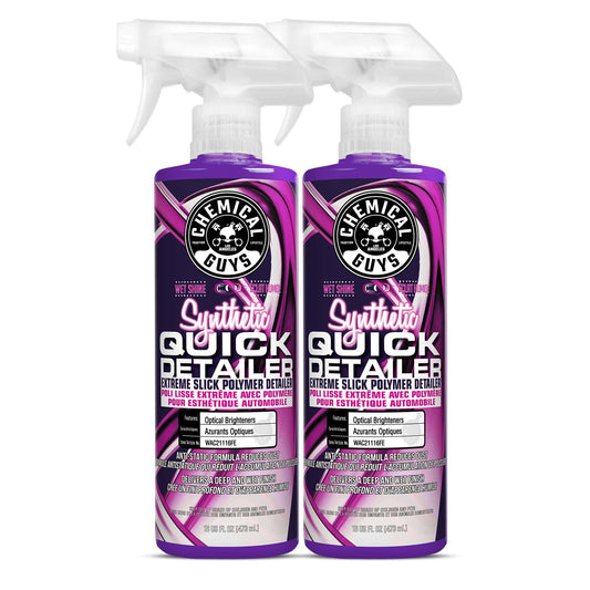 Chemical Guys Synthetic Quick Detailer, Extreme Slick Polymer Detailer, Great for Cars, Trucks, SUVs, Motorcycles, RVs & More, 473 ml (2 Pack)