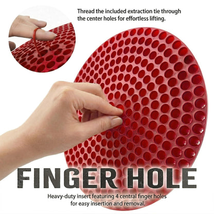 X5MPLXPMX 10.4" Heavy Duty Grit Trap (2-Pack) & Wash Mitt Kit - Premium Car Wash Bucket Filter Insert, Dirt Separator, Fits 3.5-5 Gallon (Red Kit)